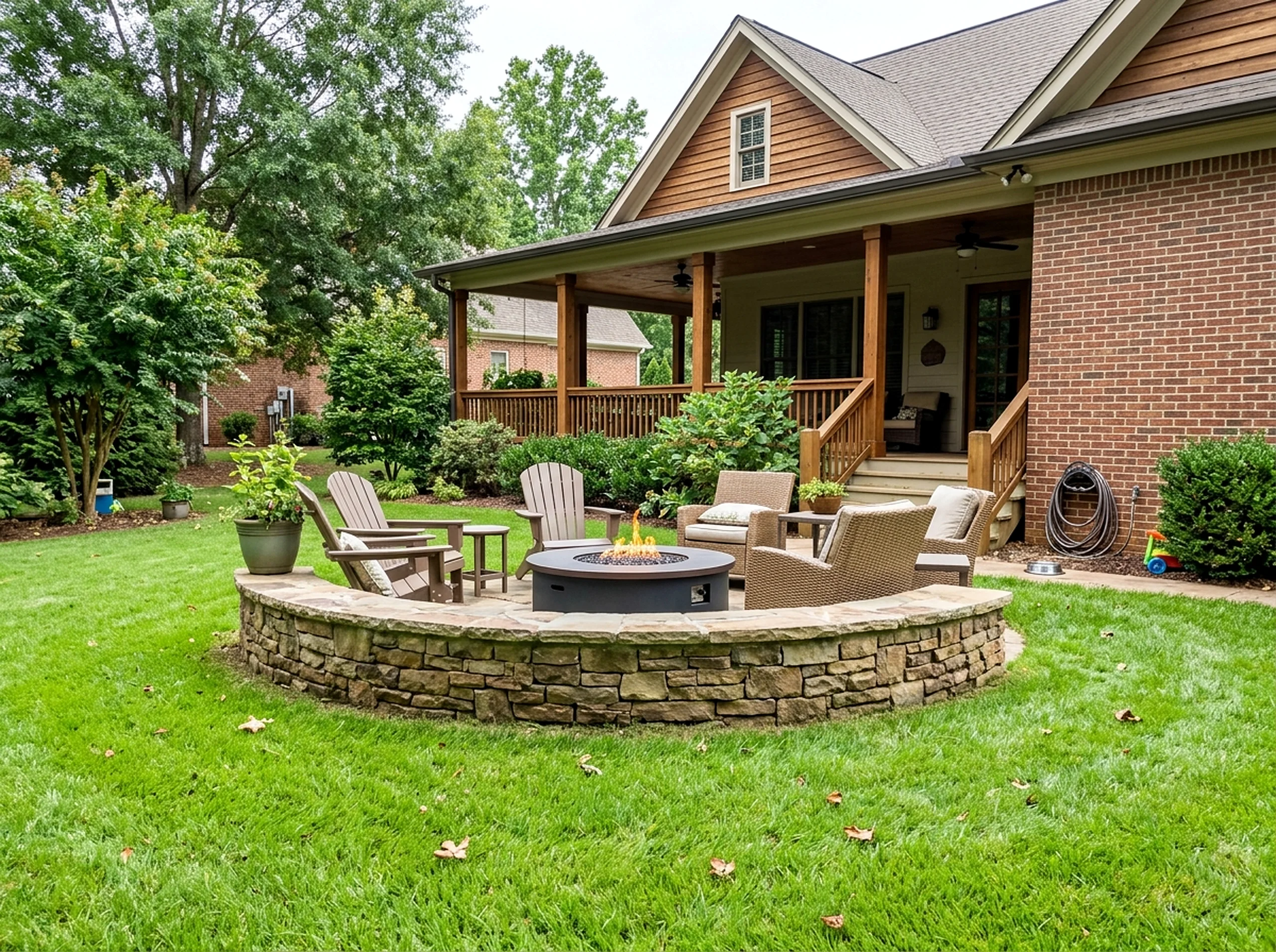 Standard Charcoal Gas Farmhouse fire pit