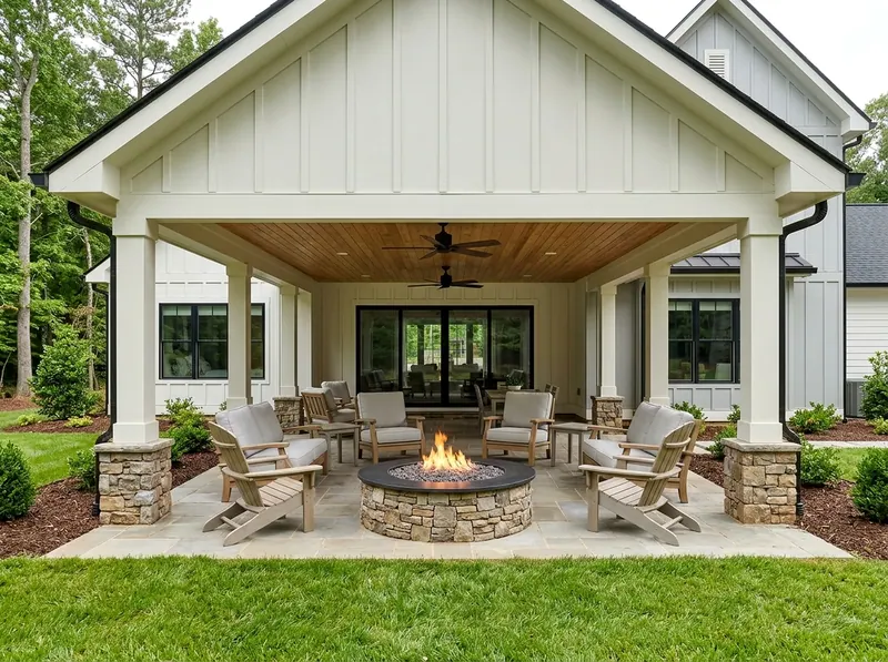 Standard White Gas Modern Farmhouse fire pit