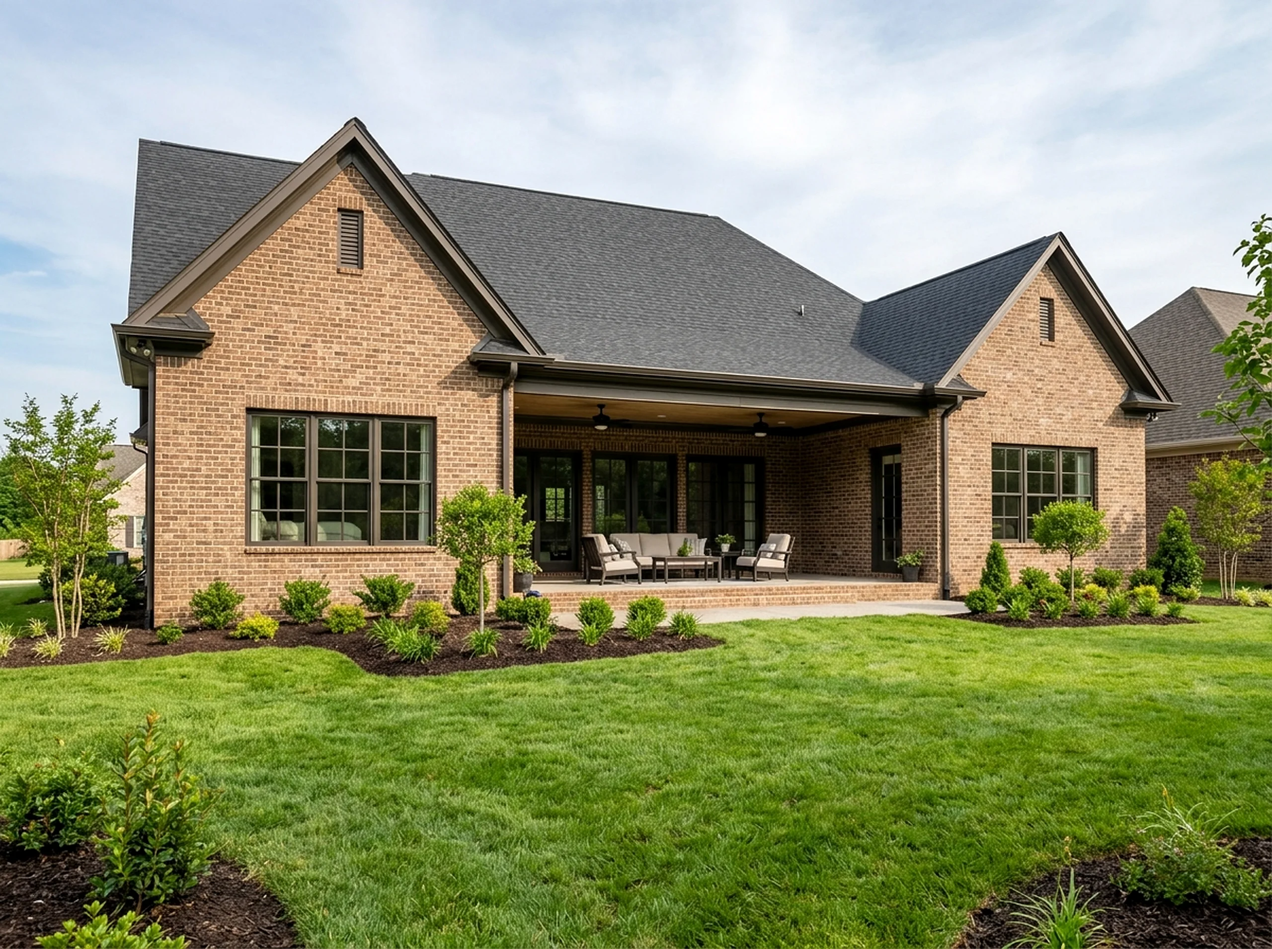 1000 sq ft Charcoal New planting Traditional landscaping