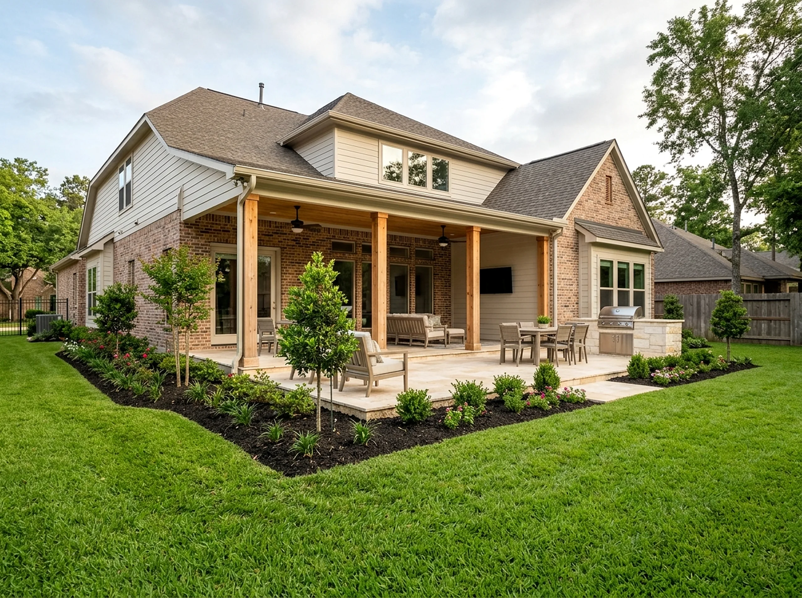 500 sq ft Limestone New planting Luxury Resort landscaping
