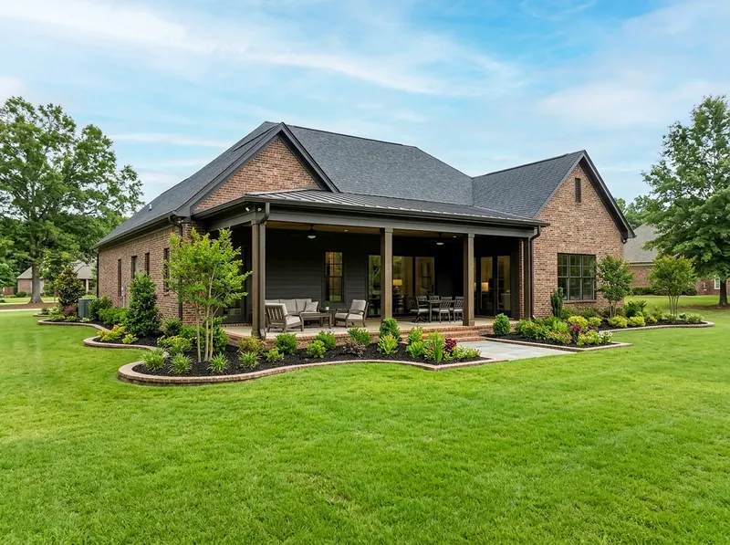 500 sq ft Charcoal New planting Traditional landscaping