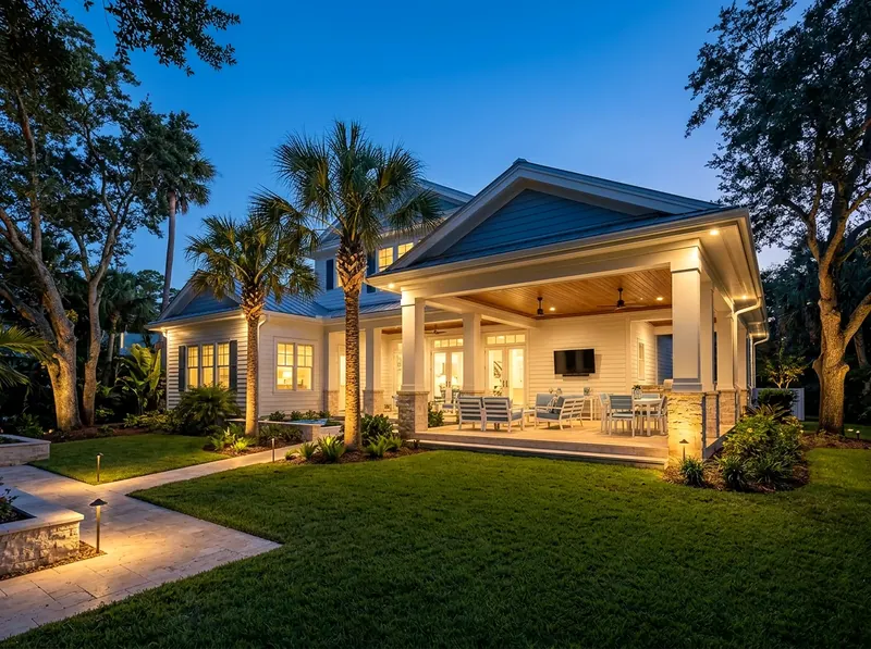 2 zones Limestone Layered zones Coastal outdoor lighting