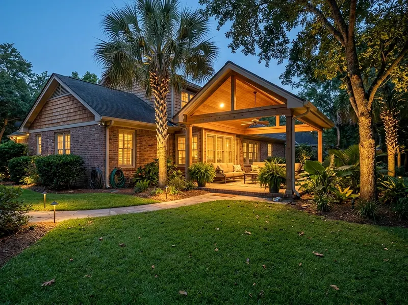 6 zones Natural cedar Path and accent Tropical outdoor lighting