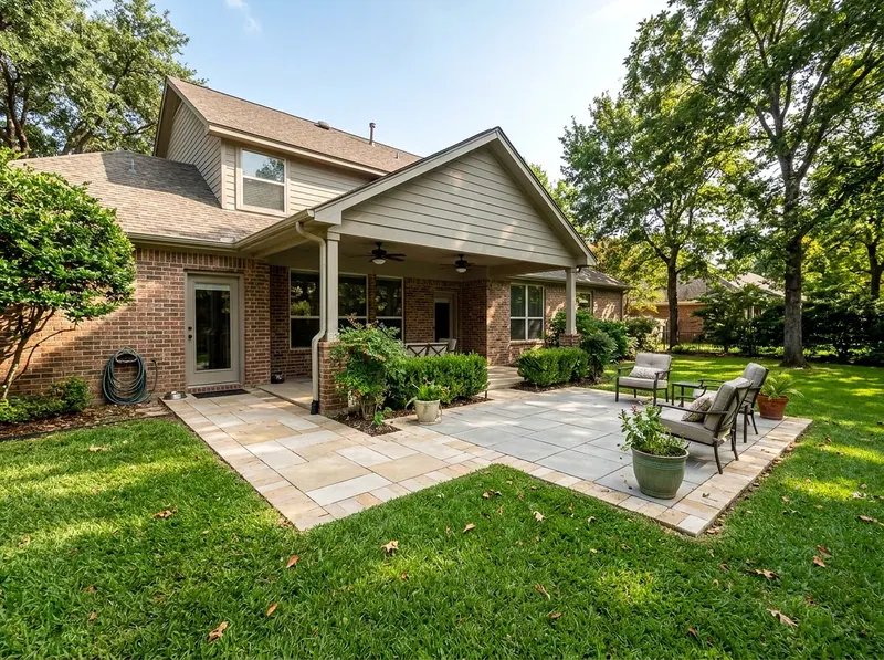 200 sq ft Limestone Pavers Modern pavers & patio