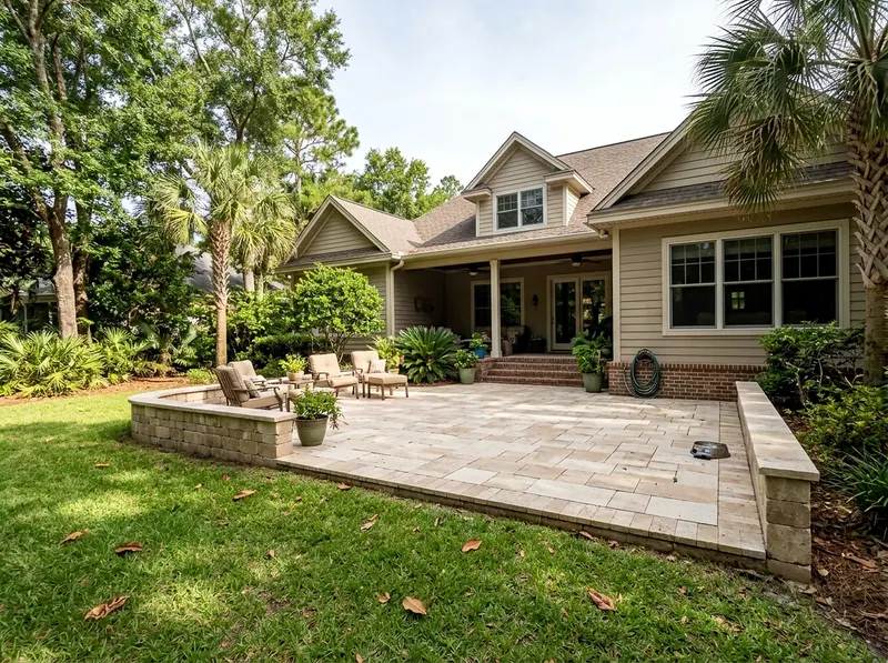 600 sq ft Limestone Pavers Tropical pavers & patio