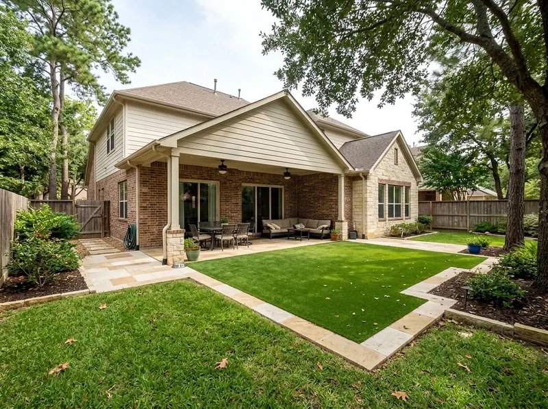 300 sq ft Limestone Play turf Modern turf