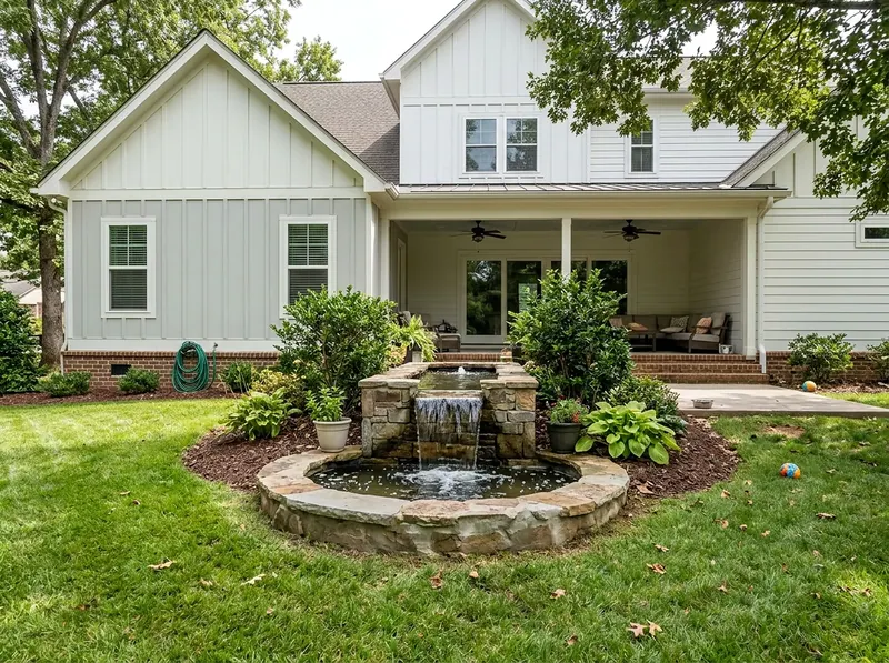 Standard White Fountain Modern Farmhouse water feature