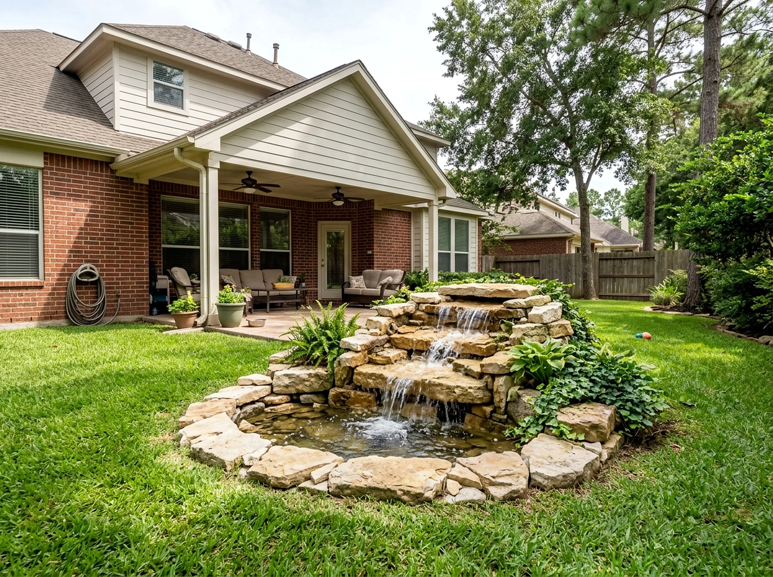 Compact Limestone Waterfall Luxury Resort water feature